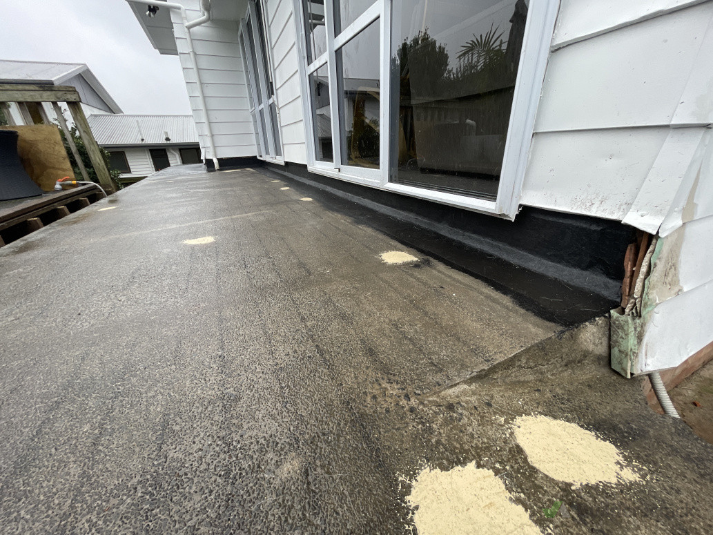 Deck waterproofing (before)