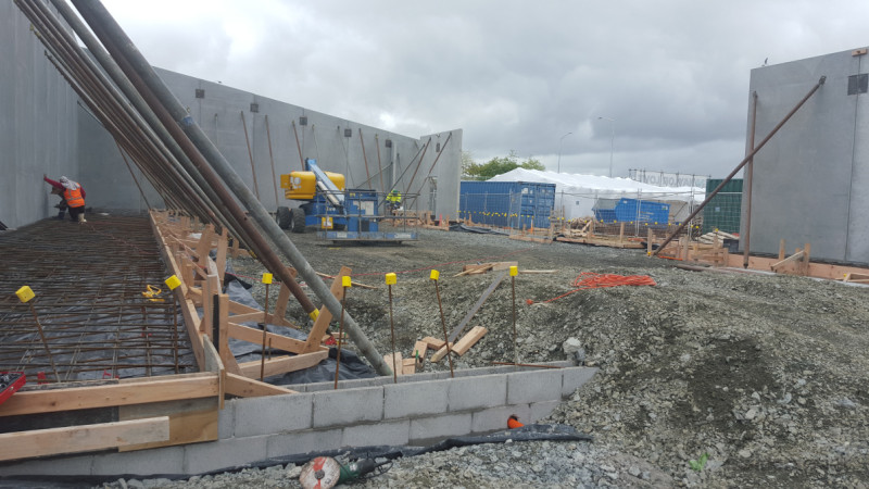 Albany. install concrete panel