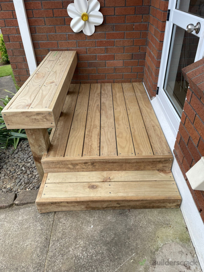 Pine Deck, Seat & Steps