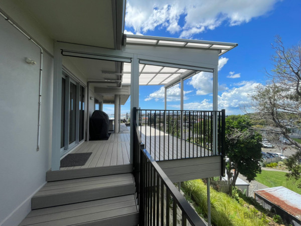 New entrance with fencing