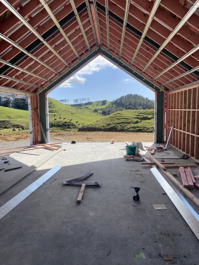 New build, steel portals.