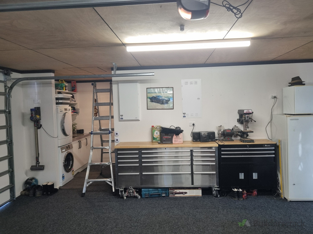 Sockets retrofitted into garage of a newbuild property