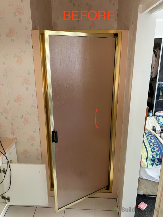 Existing shower that has been removed