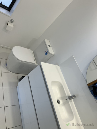 New vanity and toilet suite installed
