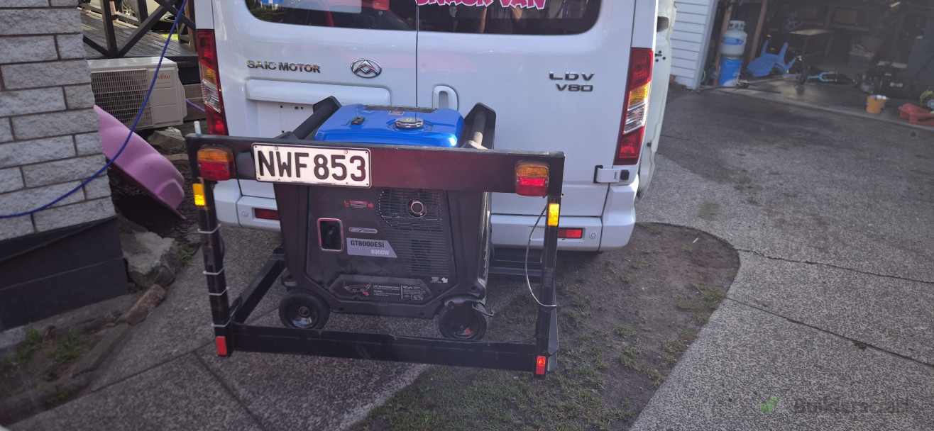 custom permanent fixture bracket for generator