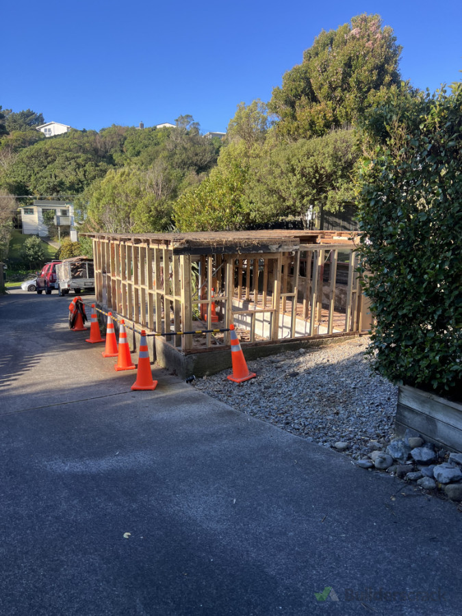 Newlands demolition we had to demolish this garage to make way for the new driveway in it’s place