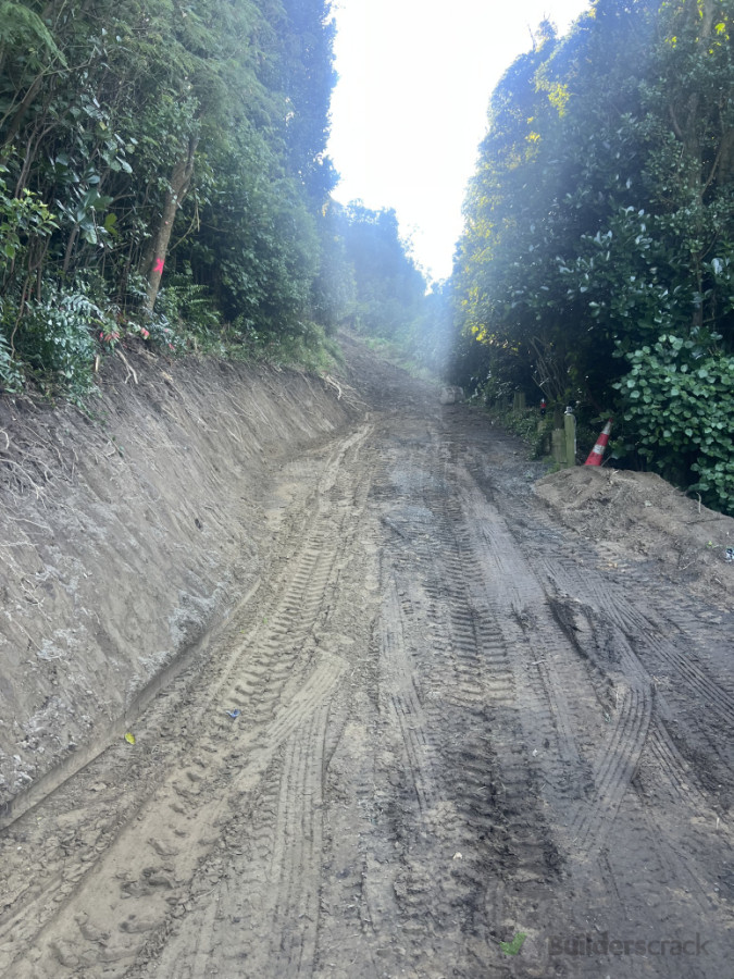 Tītahi Bay access road, we widen this access road by 1.5m to be able to move heavy equipment through the road