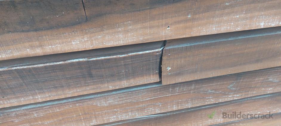 Saw Cladding Replacement rough sawn cladding on west wall of house (#1235189 ...