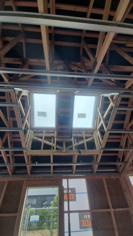 Double opener skylights - pre lining