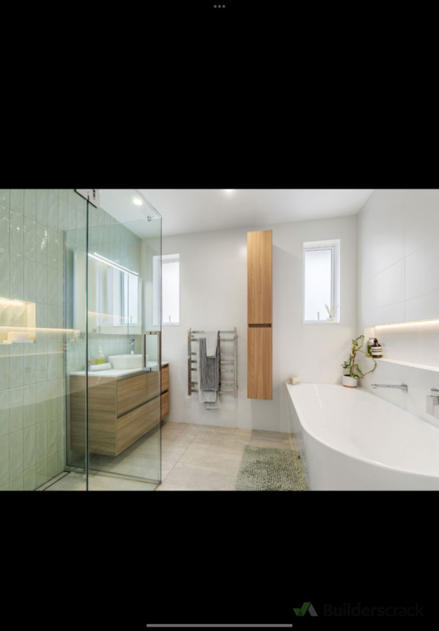 New high end fully tiled bathroom