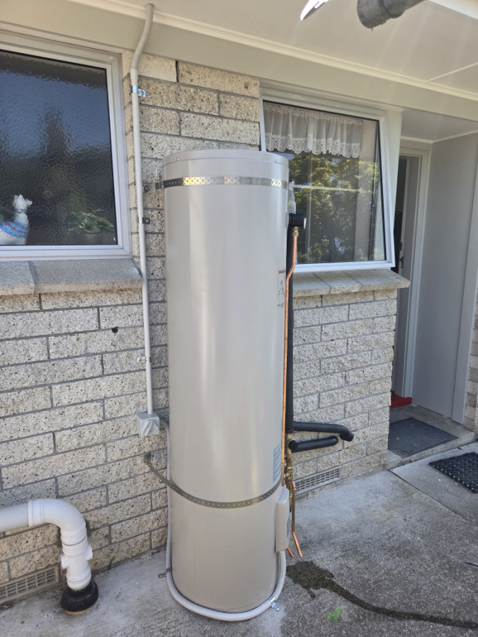 New hot water cylinder installation