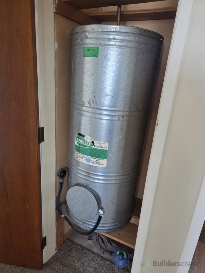 Old hot water cylinder that got removed