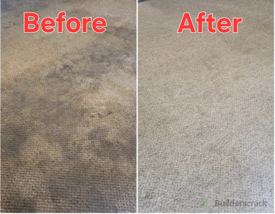 Dirty and old carpet which we cleaned and result was amazing