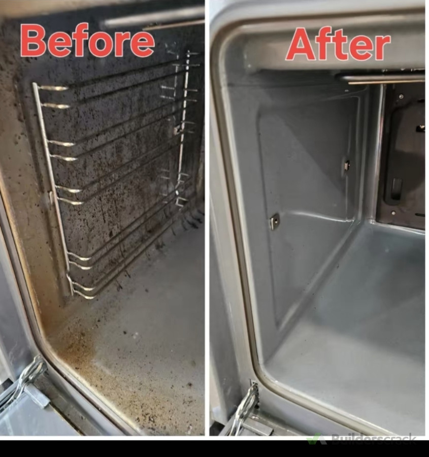 This oven hasn't been cleaned for long time. Clients wants to replace but out team cleaned it to as good as new.