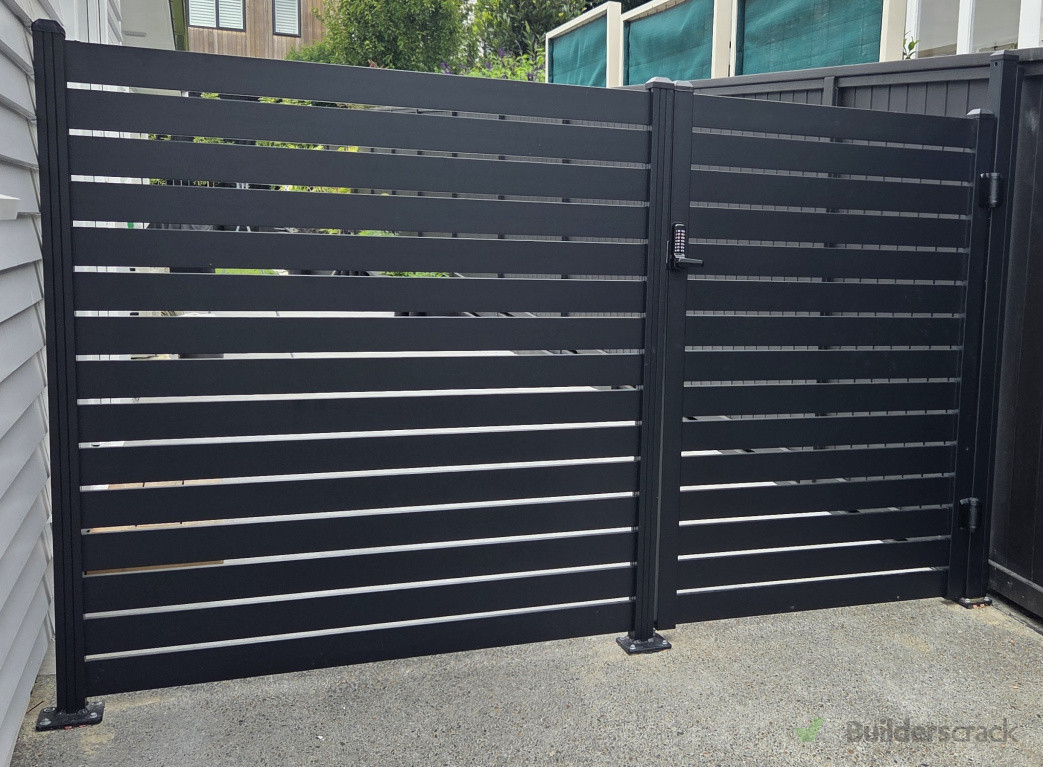 Side gate and fence with code lock