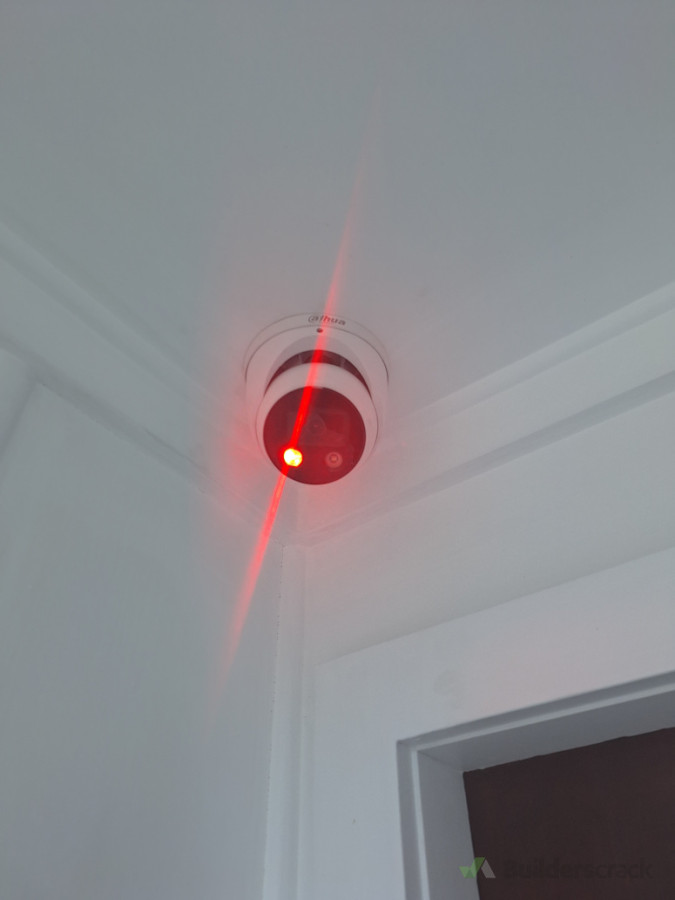 Red flashing light with siren sound