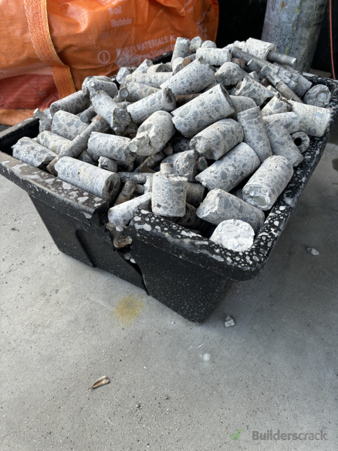 Removed concrete anchors