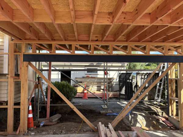 Steel garage lintel