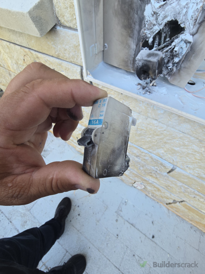 Burned due to loose connection