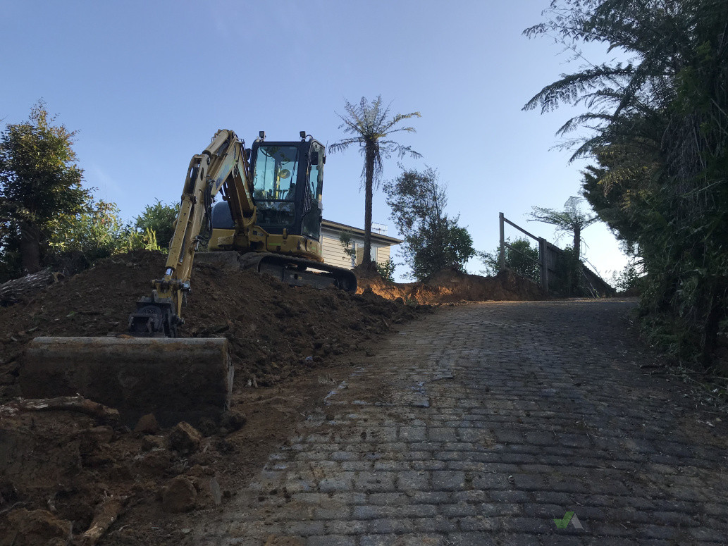 5 tonne in to provide earthworks for better truck access to this property for upcoming renovation works