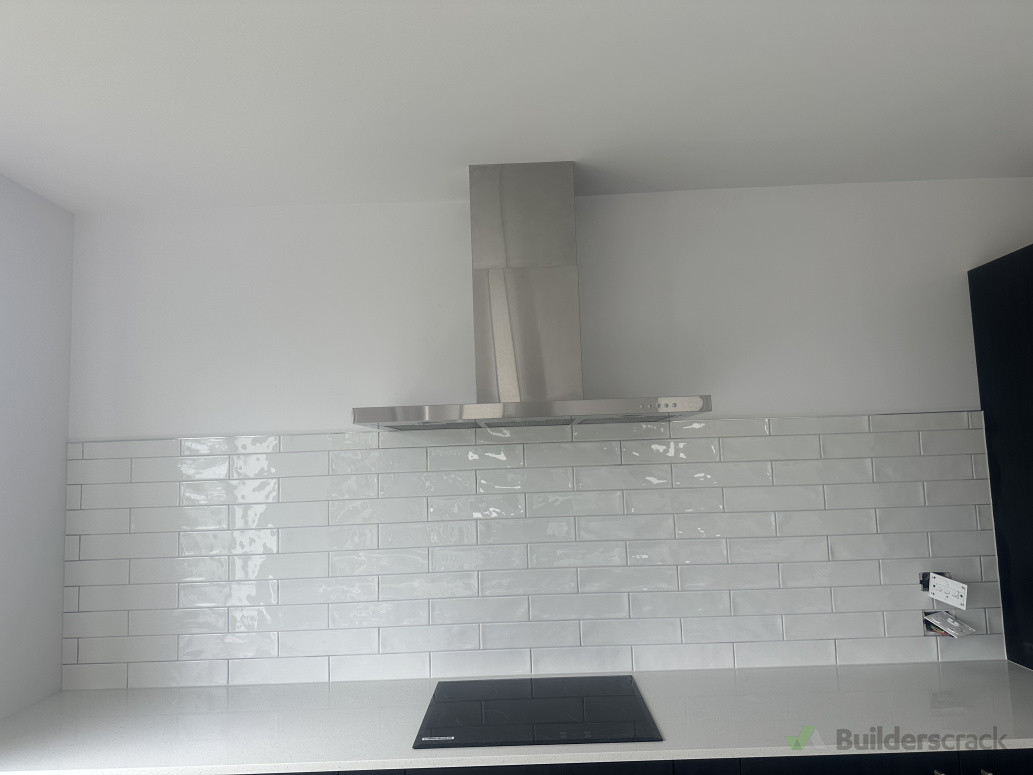 Subway tile splash back