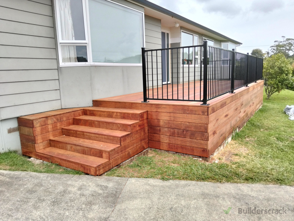 South facing deck, 2 weeks old.