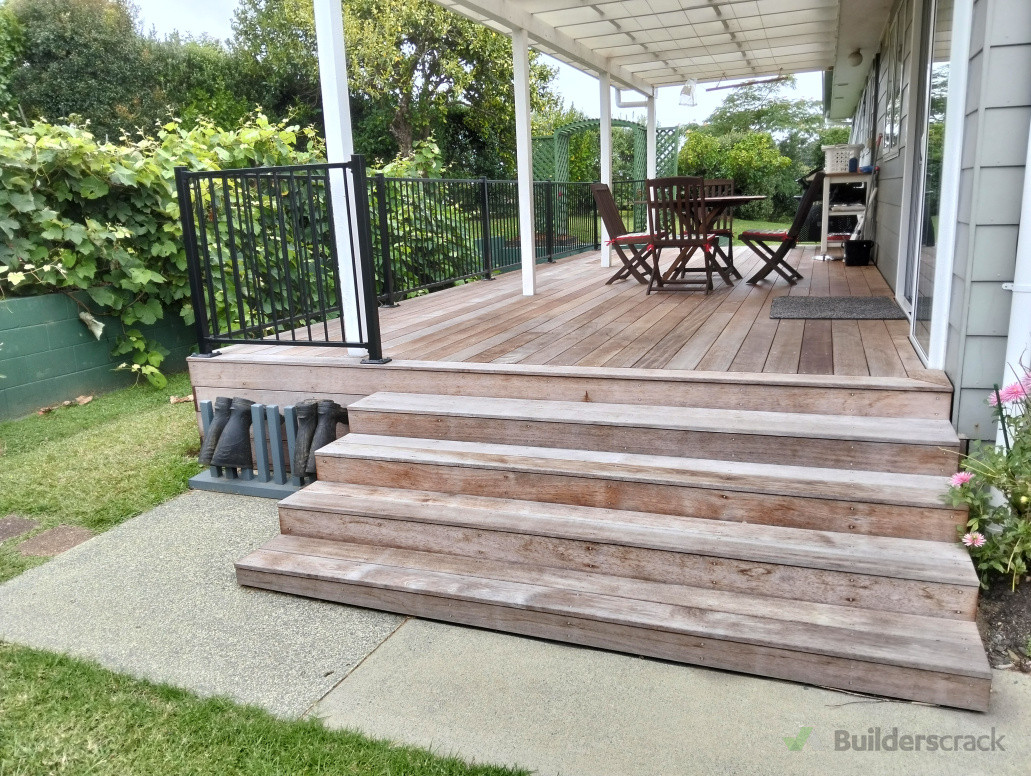 North facing deck, 7 months old.