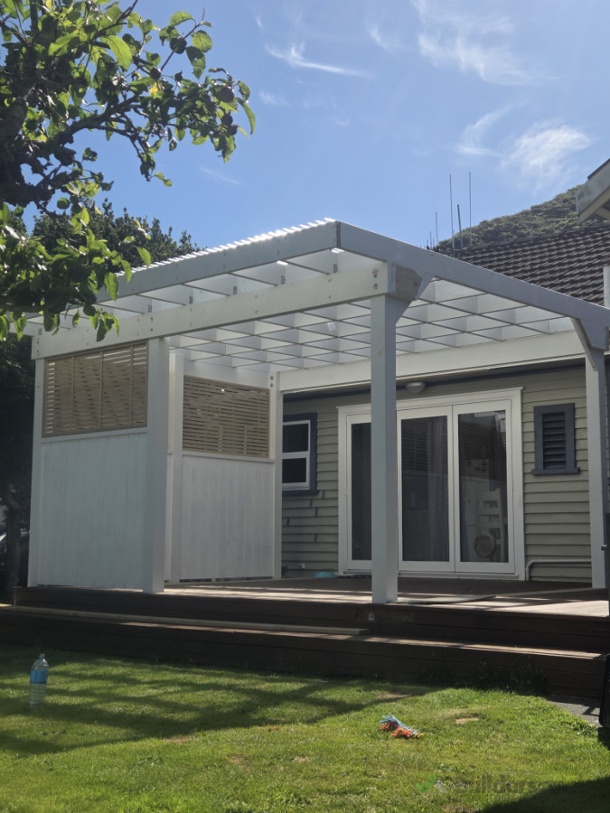 Pergola over existing deck