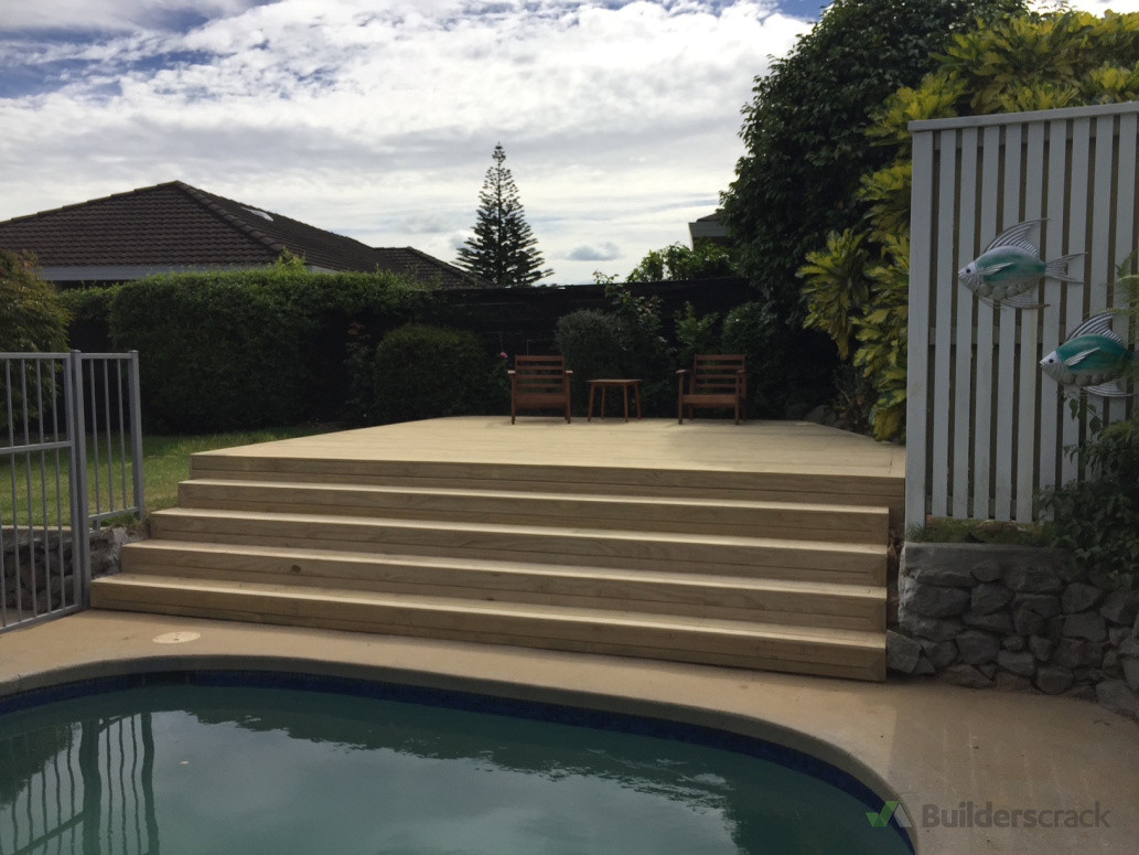 Otumoetai Pine Deck and steps