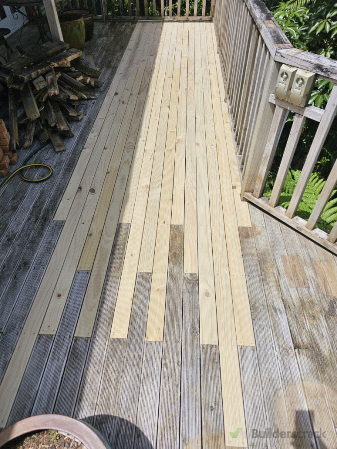 Replace rotten decking - After