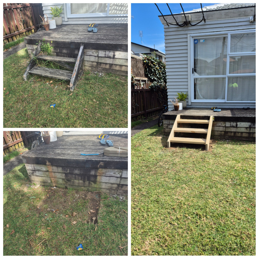 Before and After steps replacement