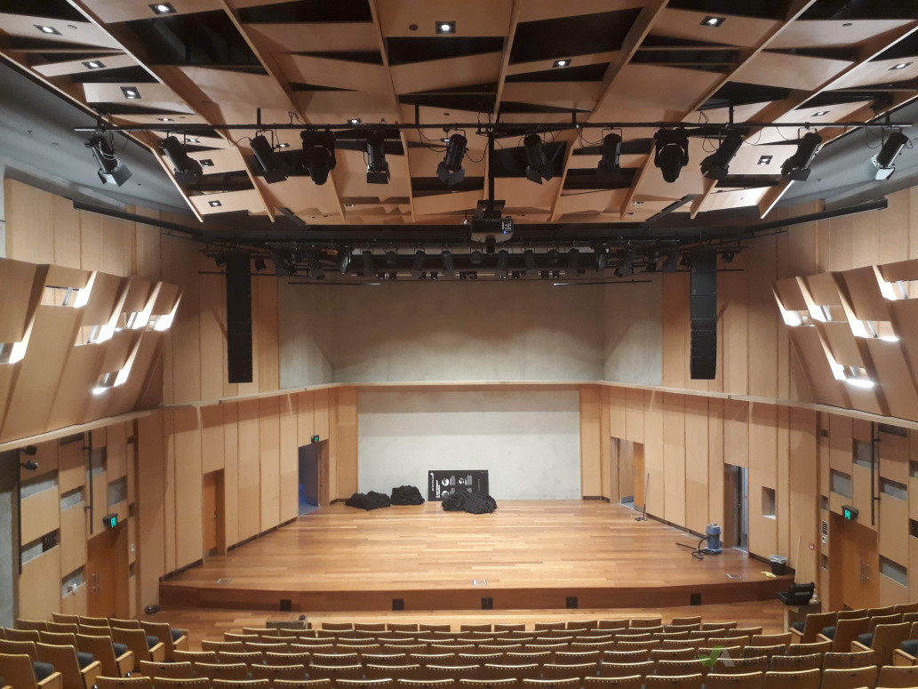 Rigging design and fabrication along with the installation of a large line array sound system at "The Piano" in the cbd