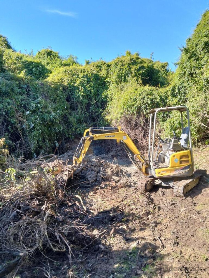 Clearing out access to a flood damaged spring intake in banks peninsula