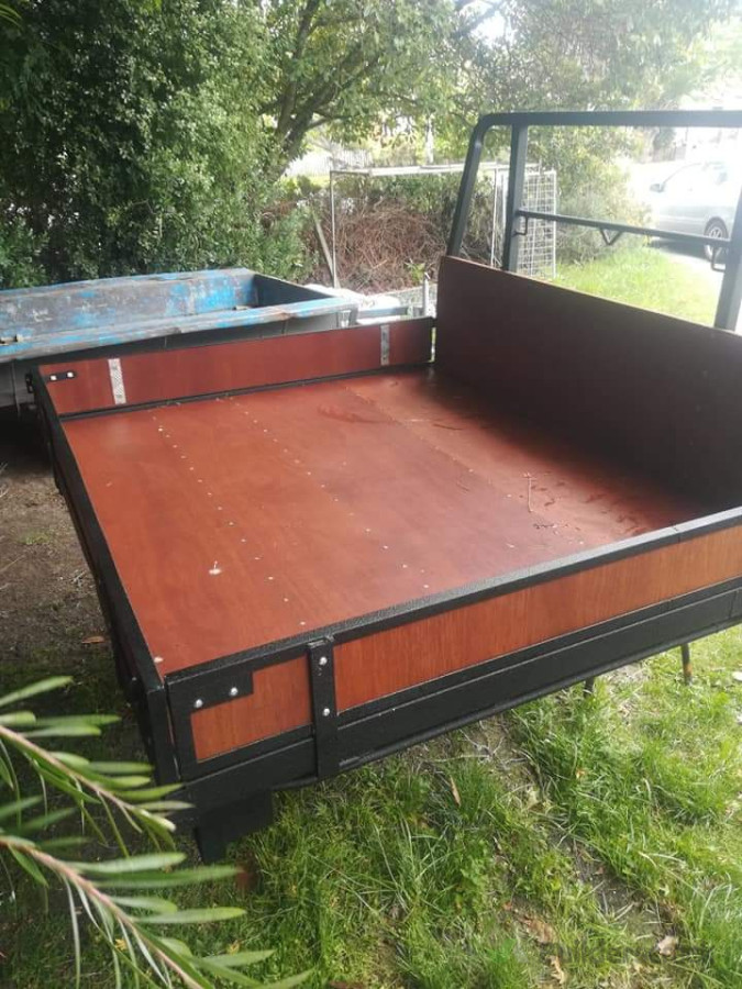 Custom flat deck designed, fabricated, painted for a client
