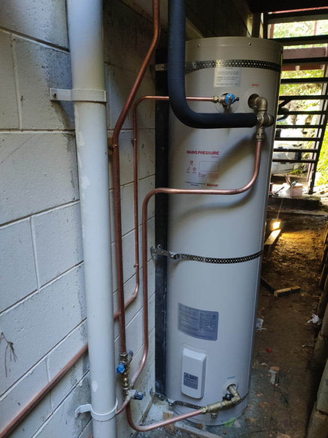New Outdoor cylinder installation