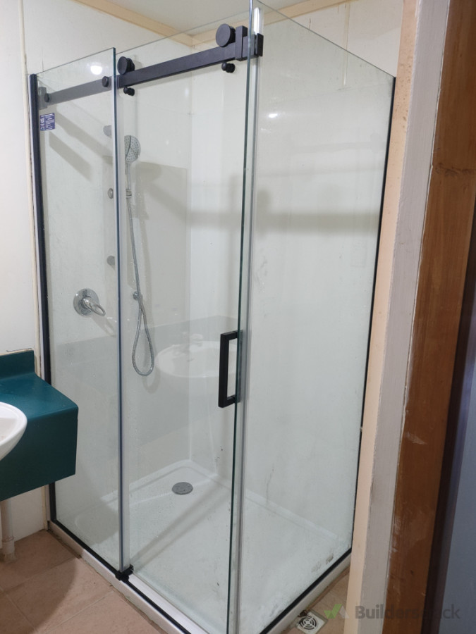 New shower cubicle installation