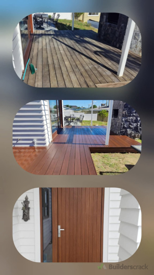 Deck and door renovation.