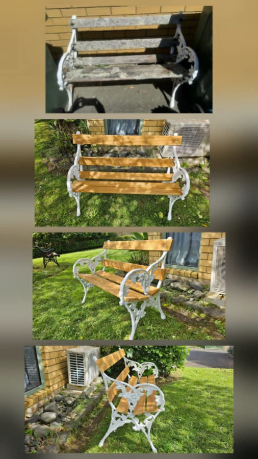 Garden bench restauration