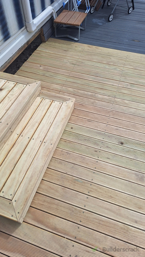 Pine decking