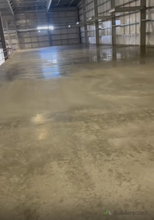 Concrete completed pour