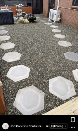 Concrete exposed aggregate