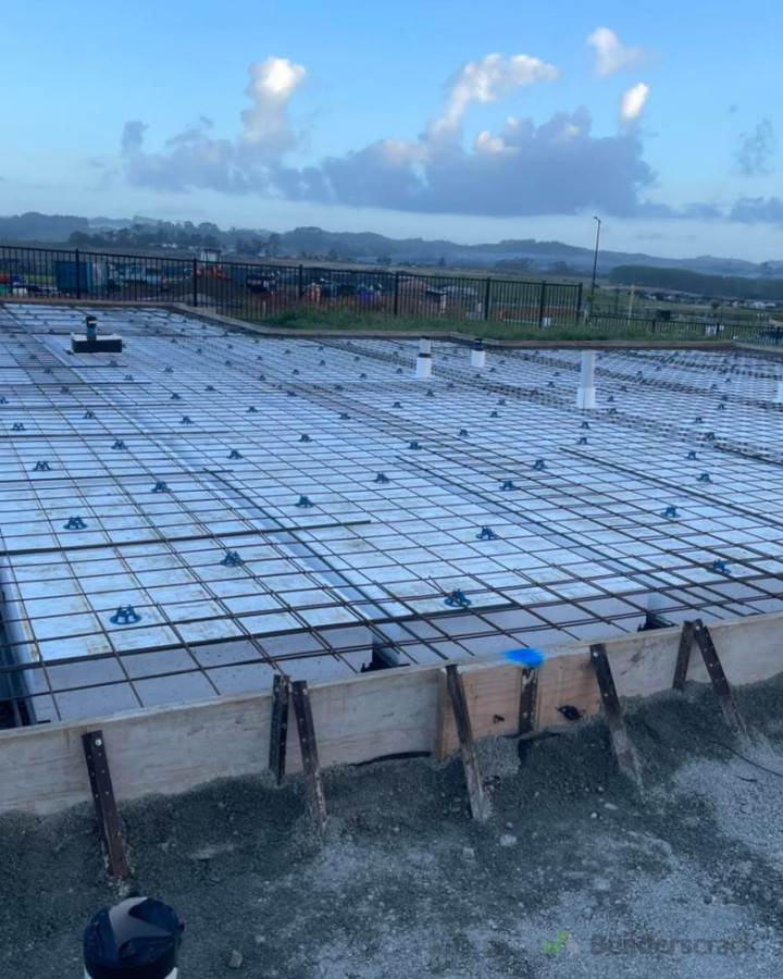 Residential formwork, reinforcing including concrete pour and finishing.