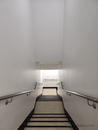 After - Stairwell - repaired with a fresh coat