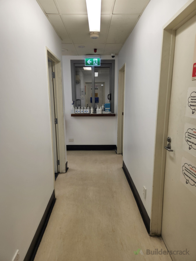 After - Hallway - repaired and repainted