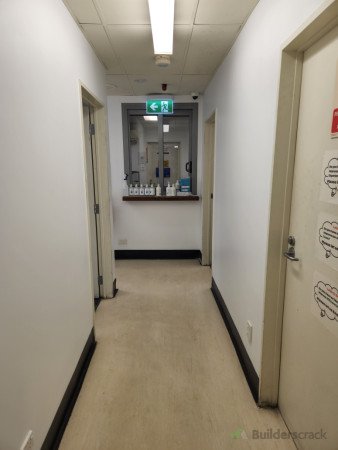 After - Hallway - repaired and repainted