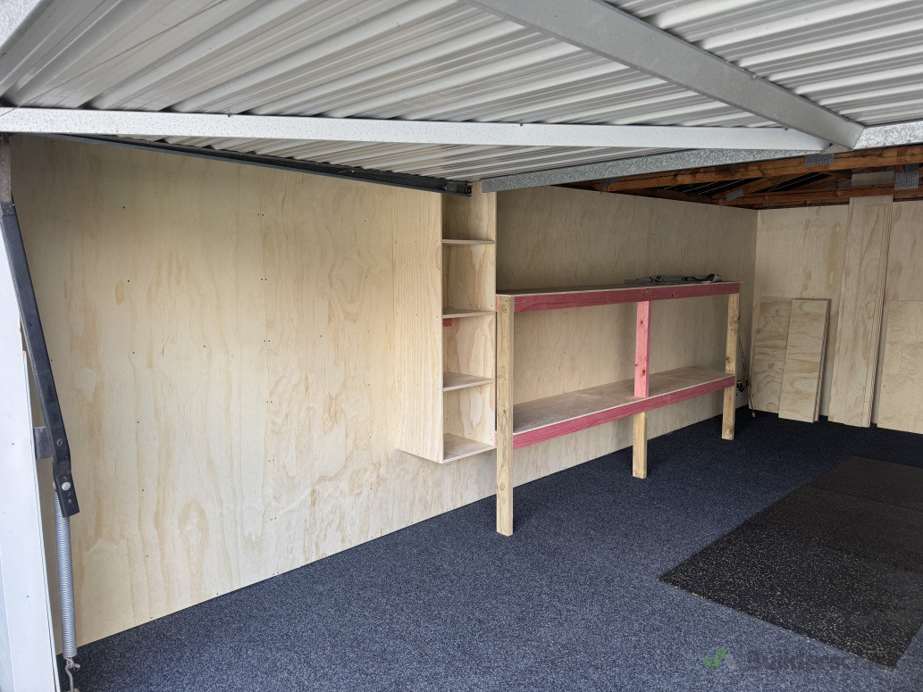 Ply garage and shelving