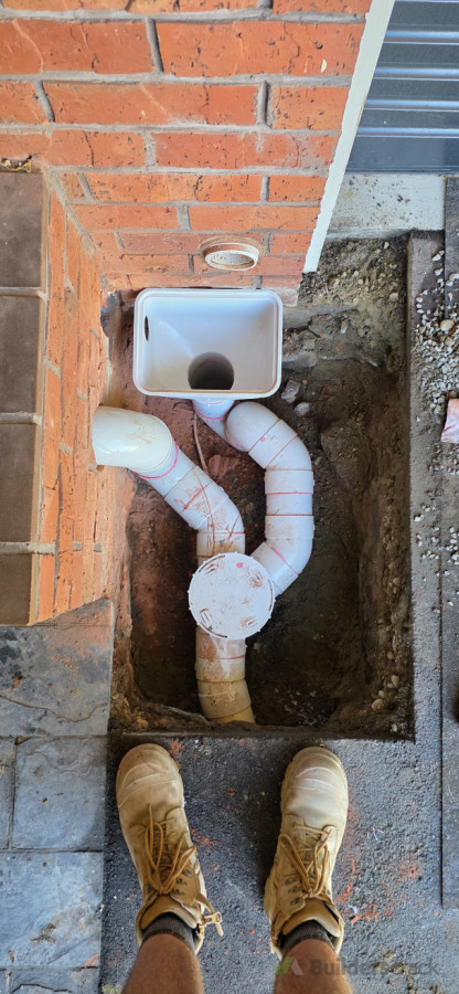 Gully and toilet drain alteration for customers bathroom renovation