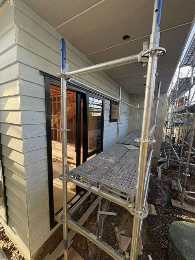 Exterior weatherboard and flashing work completed on a 6-unit residential project in Unsworth Heights, North Shore