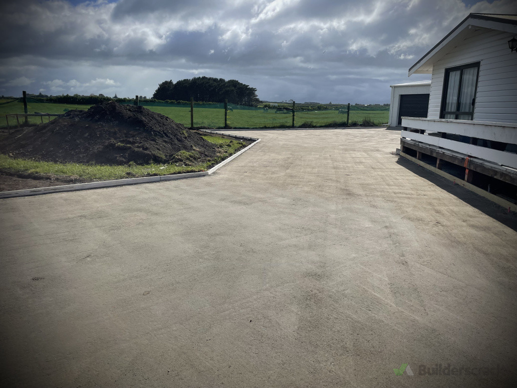 Preparation for new concrete driveway