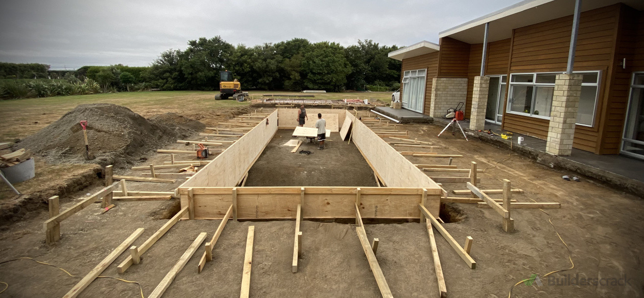 Earthworks for new swimming pool